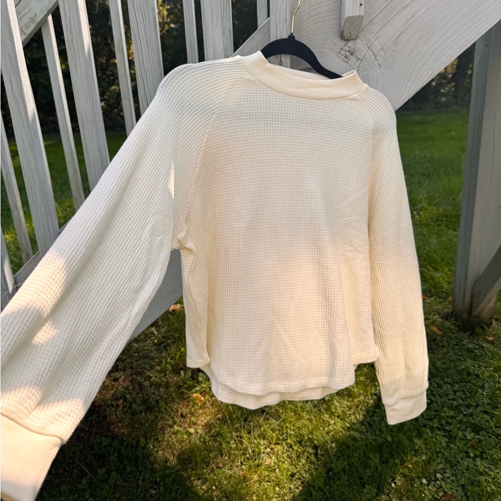 MADEWELL - NWT waffle knit long sleeve